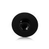 5/16-18 Threaded Rounded Caps Diameter: 1 1/4'', Height: 1/8'', Black Anodized Aluminum [Required Material Hole Size: 3/8'']