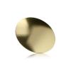 5/16-18 Threaded Rounded Caps Diameter: 1 1/4'', Height: 1/8'', Gold Anodized Aluminum [Required Material Hole Size: 3/8'']