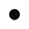 5/16-18 Threaded Rounded Caps Diameter: 1'', Height: 1/8'', Black Anodized Aluminum [Required Material Hole Size: 3/8'']
