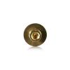 5/16-18 Threaded Rounded Caps Diameter: 1'', Height: 1/8'', Gold Anodized Aluminum [Required Material Hole Size: 3/8'']