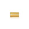 10-24 Threaded Barrels Diameter: 3/8'', Length: 3/4'', Gold Anodized Aluminum [Required Material Hole Size: 7/32'' ]