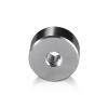 5/16-18 Threaded Barrels Diameter: 1'', Length: 1/4'', Clear Anodized [Required Material Hole Size: 3/8'' ]