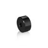 5/16-18 Threaded Barrels Diameter: 1'', Length: 3/4'', Black Anodized Aluminum [Required Material Hole Size: 3/8'' ]