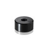 10-24 Threaded Barrels Diameter: 1'', Length: 3/4'', Black Anodized Aluminum [Required Material Hole Size: 7/32'']