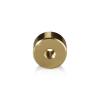 5/16-18 Threaded Barrels Diameter: 1'', Length: 3/4'', Gold Anodized Aluminum [Required Material Hole Size: 3/8'' ]