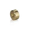 5/16-18 Threaded Barrels Diameter: 1'', Length: 1/2'', Gold Anodized [Required Material Hole Size: 3/8'' ]
