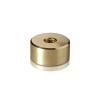 5/16-18 Threaded Barrels Diameter: 1'', Length: 3/4'', Gold Anodized Aluminum [Required Material Hole Size: 3/8'' ]