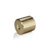 5/16-18 Threaded Barrels Diameter: 1'', Length: 1'', Gold Anodized [Required Material Hole Size: 3/8'' ]