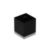 5/16-18 Threaded Barrels Square 3/4'', Length: 3/4'', Black Anodized [Required Material Hole Size: 3/8'' ]