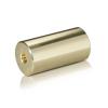 5/16-18 Threaded Barrels Diameter: 1'', Length: 2'', Gold Anodized [Required Material Hole Size: 3/8'' ]