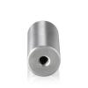 5/16-18 Threaded Barrels Diameter: 1'', Length: 2'', Brushed Satin Finish Grade 304 [Required Material Hole Size: 3/8'' ]