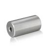 5/16-18 Threaded Barrels Diameter: 1'', Length: 2'', Brushed Satin Finish Grade 304 [Required Material Hole Size: 3/8'' ]