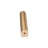 5/16-18 Threaded Barrels Diameter: 1'', Length: 4'', Champagne Anodized [Required Material Hole Size: 3/8'' ]