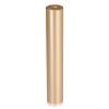 5/16-18 Threaded Barrels Diameter: 1'', Length: 4'', Champagne Anodized [Required Material Hole Size: 3/8'' ]
