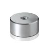 5/16-18 Threaded Barrels Diameter: 1 1/4'', Length: 5/8'', Clear Anodized [Required Material Hole Size: 3/8'' ]