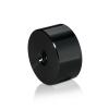 5/16-18 Threaded Barrels Diameter: 1 1/4'', Length: 1/2'', Black Anodized [Required Material Hole Size: 3/8'' ]