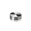 Set of 4 Screw Cover Diameter 13/16'', Polished Stainless Steel Finish (Indoor Use Only)