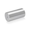 5/16-18 Threaded Barrels Diameter: 2'', Length: 4'', Clear Anodized [Required Material Hole Size: 3/8'' ]