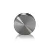 Set of 4 Screw Cover Diameter 7/8'', Satin Brushed Stainless Steel Finish (Indoor Use Only)
