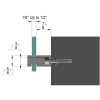 5/8'' Diameter X 1'' Barrel Length, Stainless Steel Brushed Finish. Easy Fasten Standoff (For Inside Use Only) [Required Material Hole Size: 7/16'']