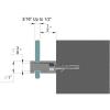 1'' Diameter X 1/2'' Barrel Length, Stainless Steel Brushed Finish. Easy Fasten Standoff (For Inside Use Only) [Required Material Hole Size: 7/16'']