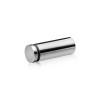 3/4'' Diameter X 1-3/4'' Barrel Length, Stainless Steel Polished Finish. Easy Fasten Standoff (For Inside Use Only) [Required Material Hole Size: 7/16'']