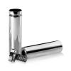 3/4'' Diameter X 2-1/2'' Barrel Length, Stainless Steel Polished Finish. Easy Fasten Standoff (For Inside Use Only) [Required Material Hole Size: 7/16'']