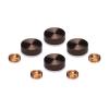 Set of 4 Screw Cover, Diameter: 11/16'' (less 3/4''), Aluminum Bronze Anodized Finish, (Indoor or Outdoor Use)