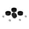 Set of 4 Screw Cover, Diameter: 13/16'' (3/4''), Aluminum Black Anodized Finish, (Indoor or Outdoor Use)