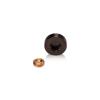 Set of 4 Screw Cover, Diameter: 13/16'' (3/4''), Aluminum Bronze Anodized Finish, (Indoor or Outdoor Use)