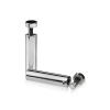 1/2'' Diameter X 2'' Barrel Length, Stainless Steel Polished Finish. Easy Fasten Adjustable Edge Grip Standoff (For Inside Use Only)