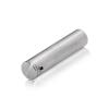 1/2'' Diameter x 2'' Barrel Length, Stainless Steel Glass Standoff Satin Brushed Finish Grade 304  (Indoor or Outdoor Use) [Required Material Hole Size: 5/16'']