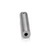 1/2'' Diameter x 2'' Barrel Length, Stainless Steel Glass Standoff Satin Brushed Finish Grade 304  (Indoor or Outdoor Use) [Required Material Hole Size: 5/16'']