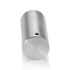 1'' Diameter x 2'' Barrel Length, Stainless Steel Glass Standoff Satin Brushed Finish  (Indoor) [Required Material Hole Size: 7/16'']