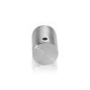 3/4'' Diameter x 1'' Barrel Length, Stainless Steel Glass Standoff Satin Brushed Finish Grade 304  (Indoor or Outdoor Use) [Required Material Hole Size: 7/16'']