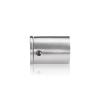 3/4'' Diameter x 1'' Barrel Length, Stainless Steel Glass Standoff Satin Brushed Finish Grade 304  (Indoor or Outdoor Use) [Required Material Hole Size: 7/16'']