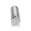 3/4'' Diameter x 2'' Barrel Length, Stainless Steel Glass Standoff Satin Brushed Finish  (Indoor) [Required Material Hole Size: 7/16'']