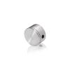3/4'' Diameter x 1/2'' Barrel Length, Stainless Steel Glass Standoff Satin Brushed Finish Grade 304  (Indoor or Outdoor Use) [Required Material Hole Size: 7/16'']