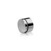 1-1/4'' Diameter X 1/2'' Barrel Length, Stainless Steel Polished Finish. Easy Fasten Standoff (For Inside Use Only) [Required Material Hole Size: 7/16'']
