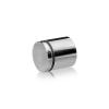 1-1/4'' Diameter X 1'' Barrel Length, Stainless Steel Polished Finish. Easy Fasten Standoff (For Inside Use Only) [Required Material Hole Size: 7/16'']