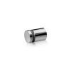 3/4'' Diameter X 3/4'' Barrel Length, Stainless Steel Polished Finish. Easy Fasten Standoff (For Inside Use Only) [Required Material Hole Size: 7/16'']