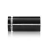 1'' Diameter X 1-3/4'' Barrel Length, Aluminum Flat Head Standoffs, Black Anodized Finish Easy Fasten Standoff (For Inside / Outside use) Tamper Proof Standoff [Required Material Hole Size: 7/16'']