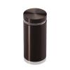 1'' Diameter X 1-3/4'' Barrel Length, Aluminum Flat Head Standoffs, Bronze Anodized Finish Easy Fasten Standoff (For Inside / Outside use) Tamper Proof Standoff [Required Material Hole Size: 7/16'']