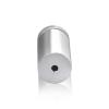 1'' Diameter X 1-3/4'' Barrel Length, Aluminum Flat Head Standoffs, Shiny Anodized Finish Easy Fasten Standoff (For Inside / Outside use) Tamper Proof Standoff [Required Material Hole Size: 7/16'']