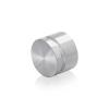 1-1/4'' Diameter X 1/2'' Barrel Length, Aluminum Flat Head Standoffs, Shiny Anodized Finish Easy Fasten Standoff (For Inside / Outside use) Tamper Proof Standoff [Required Material Hole Size: 7/16'']