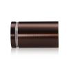 1-1/4'' Diameter X 1-3/4'' Barrel Length, Aluminum Flat Head Standoffs, Bronze Anodized Finish Easy Fasten Standoff (For Inside / Outside use) Tamper Proof Standoff [Required Material Hole Size: 7/16'']