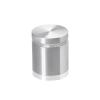 1-1/4'' Diameter X 1'' Barrel Length, Aluminum Flat Head Standoffs, Shiny Anodized Finish Easy Fasten Standoff (For Inside / Outside use) Tamper Proof Standoff [Required Material Hole Size: 7/16'']