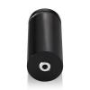 1-1/4'' Diameter X 2-1/2'' Barrel Length, Aluminum Flat Head Standoffs, Black Anodized Finish Easy Fasten Standoff (For Inside / Outside use) Tamper Proof Standoff [Required Material Hole Size: 7/16'']