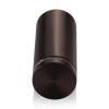 1-1/4'' Diameter X 2-1/2'' Barrel Length, Aluminum Flat Head Standoffs, Bronze Anodized Finish Easy Fasten Standoff (For Inside / Outside use) Tamper Proof Standoff [Required Material Hole Size: 7/16'']