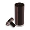 1-1/4'' Diameter X 2-1/2'' Barrel Length, Aluminum Flat Head Standoffs, Bronze Anodized Finish Easy Fasten Standoff (For Inside / Outside use) Tamper Proof Standoff [Required Material Hole Size: 7/16'']
